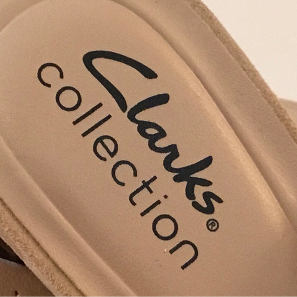 Clarks ‘Ambyrlyn Park’ Beige Nubuck Slip on Shoe - Picture 7 of 11